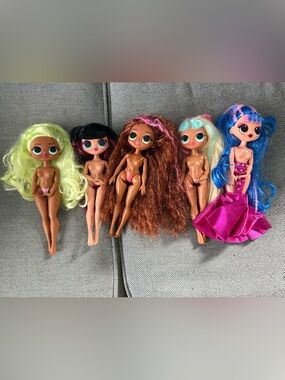 L.O.L. Surprise! Brown Curly-Haired Doll with Pink Highlights